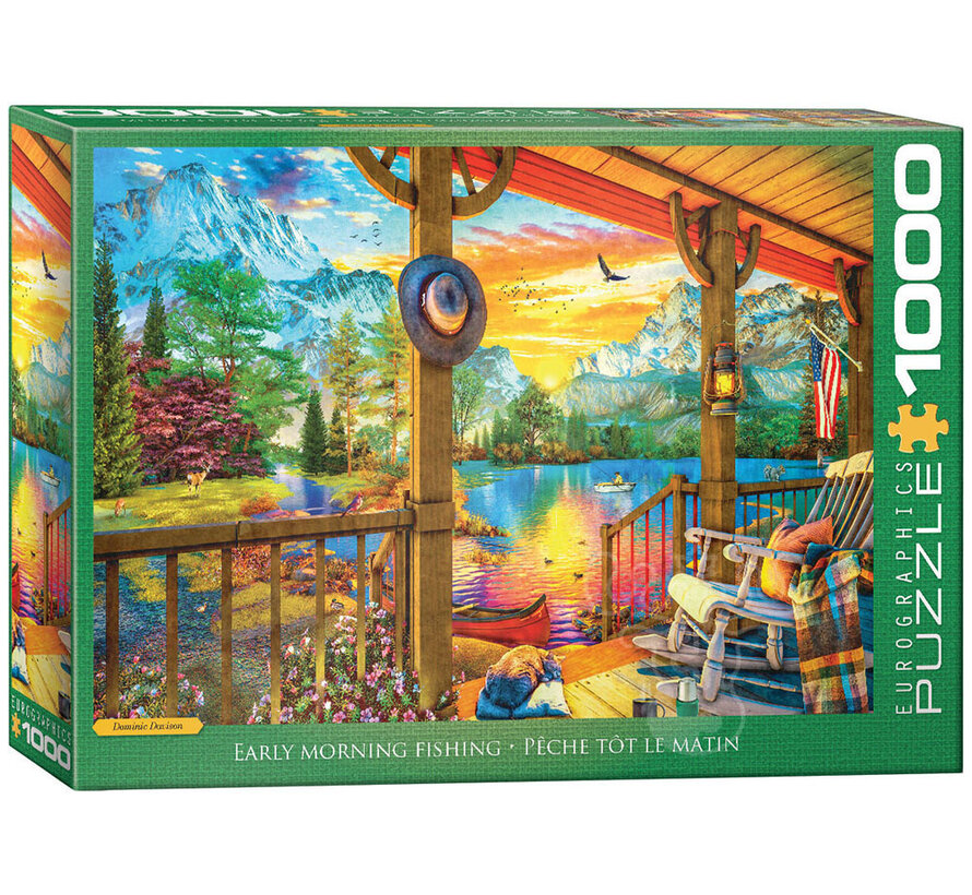 Eurographics Artist Label Davison: Early Morning Fishing Puzzle 1000pcs
