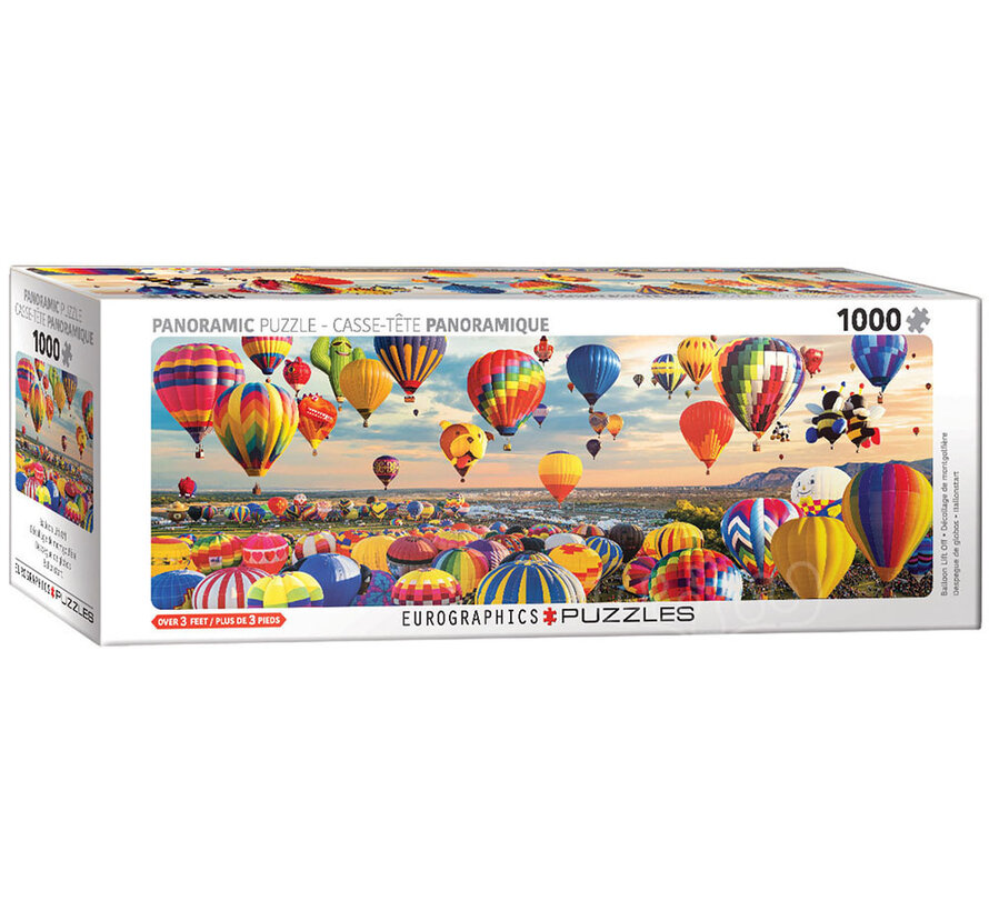 Eurographics Balloon Lift Off Panoramic Puzzle 1000pcs