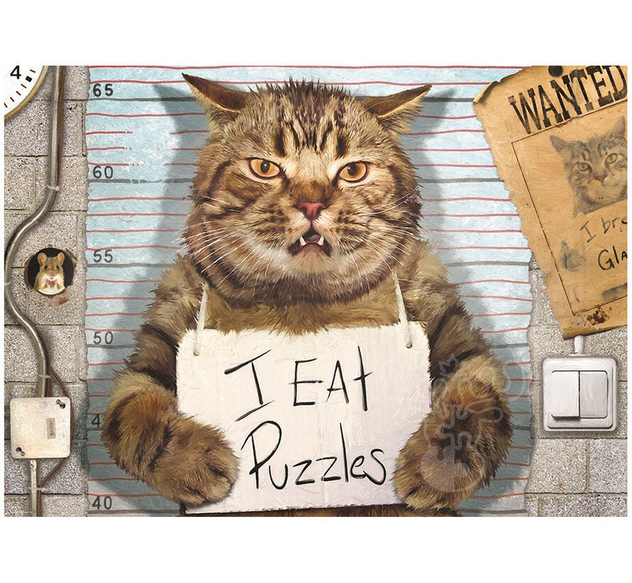 Eurographics Artist Label Normand: Feline Felon Puzzle 1000pcs