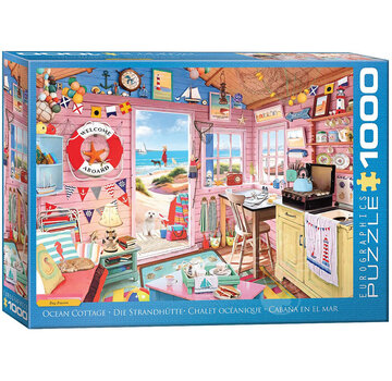 Eurographics Eurographics Artist Label Powers: Ocean Cottage Puzzle 1000pcs