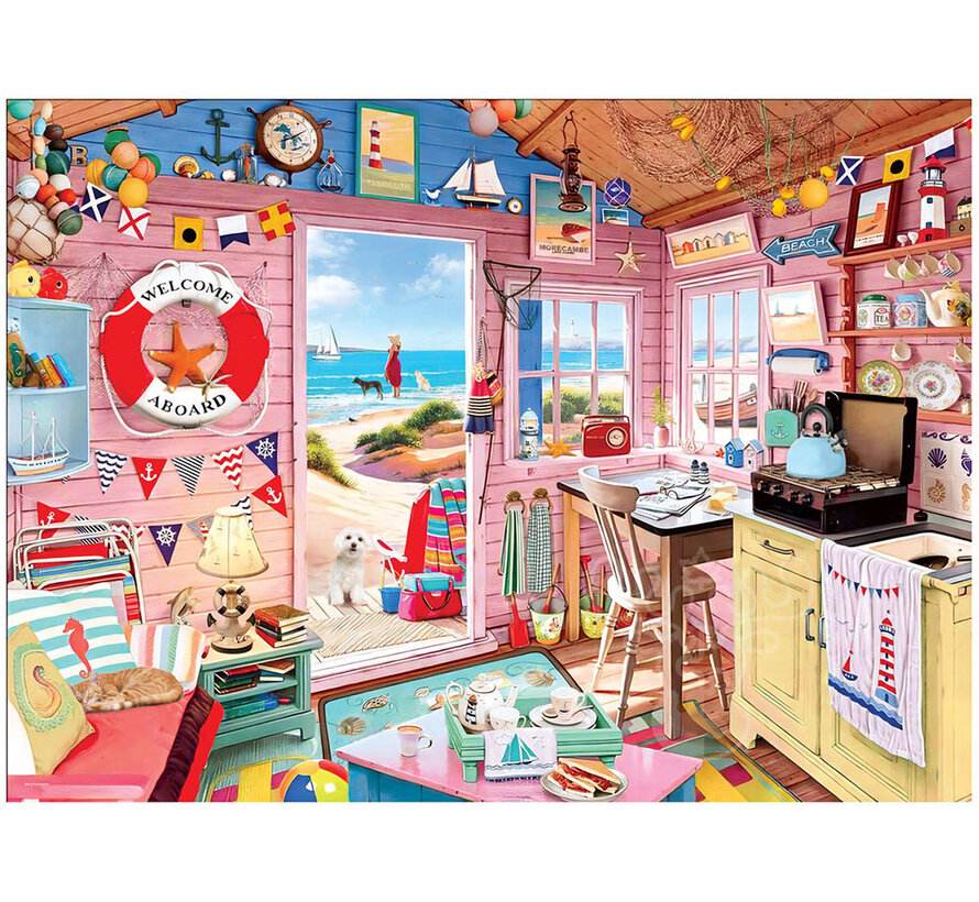 Eurographics Artist Label Powers: Ocean Cottage Puzzle 1000pcs