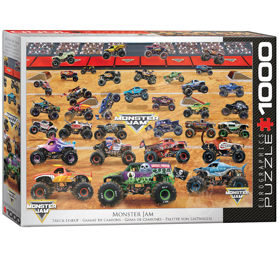 Eurographics Automotive: Monster Jam - Truck Lineup Puzzle 1000pcs