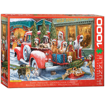 Eurographics Eurographics Artist Label Corti: Puppy Presents Puzzle 1000pcs