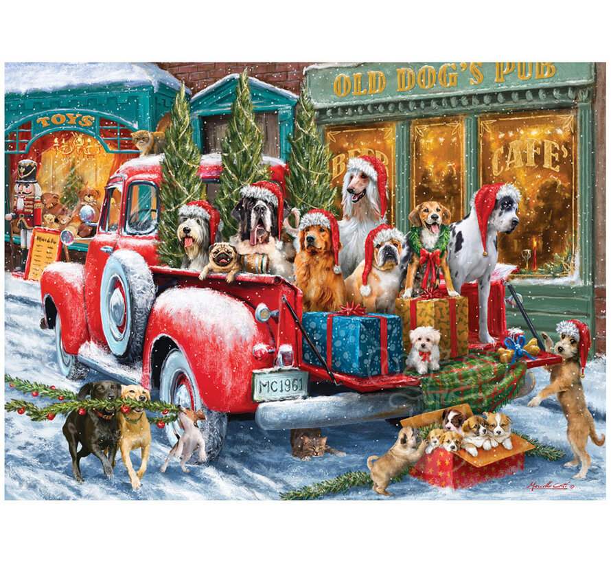 Eurographics Artist Label Corti: Puppy Presents Puzzle 1000pcs