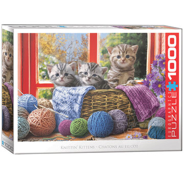 Eurographics Eurographics Artist Label Knittin' Kittens Puzzle 1000pcs