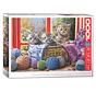 Eurographics Artist Label Knittin' Kittens Puzzle 1000pcs