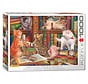 Eurographics Artist Label Image World: Library Kittens Puzzle 1000pcs
