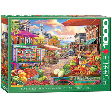 Eurographics Eurographics Artist Label Bigelow Illustrations: Main Street Market Puzzle 1000pcs
