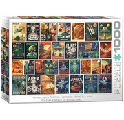 Eurographics Eurographics Vintage Alien Posters Puzzle 1000pcs