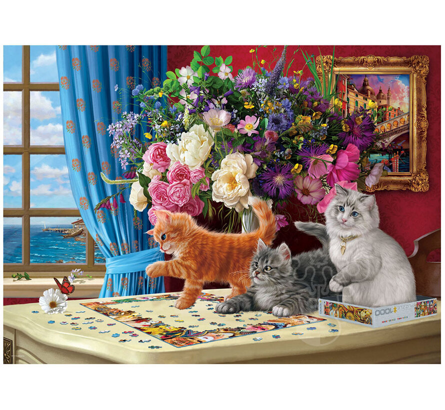 Eurographics Artist Label Image World: Puzzling Cats Puzzle 1000pcs