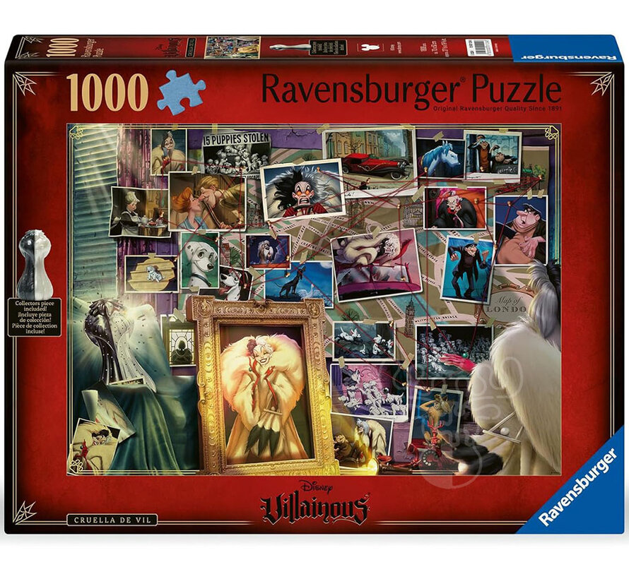 Ravensburger Disney Villainous: Cruella de Vil Puzzle 1000pcs