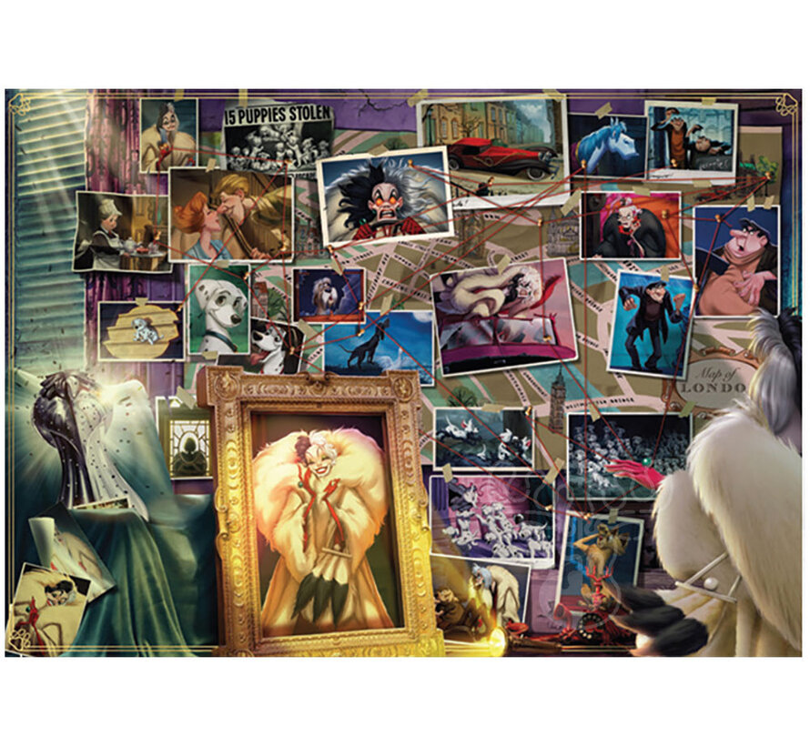 Ravensburger Disney Villainous: Cruella de Vil Puzzle 1000pcs