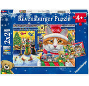 Ravensburger Ravensburger Christmas Kitties Puzzle 2 x 24pcs