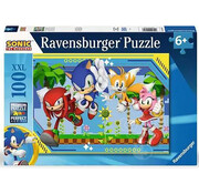 Ravensburger Ravensburger Sonic the Hedgehog: Knuckles, Sonic, Tails and Amy Puzzle 100pcs XXL