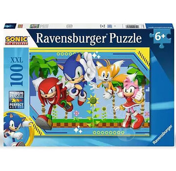 Ravensburger Ravensburger Sonic the Hedgehog: Knuckles, Sonic, Tails and Amy Puzzle 100pcs XXL