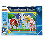 Ravensburger Sonic the Hedgehog: Knuckles, Sonic, Tails and Amy Puzzle 100pcs XXL
