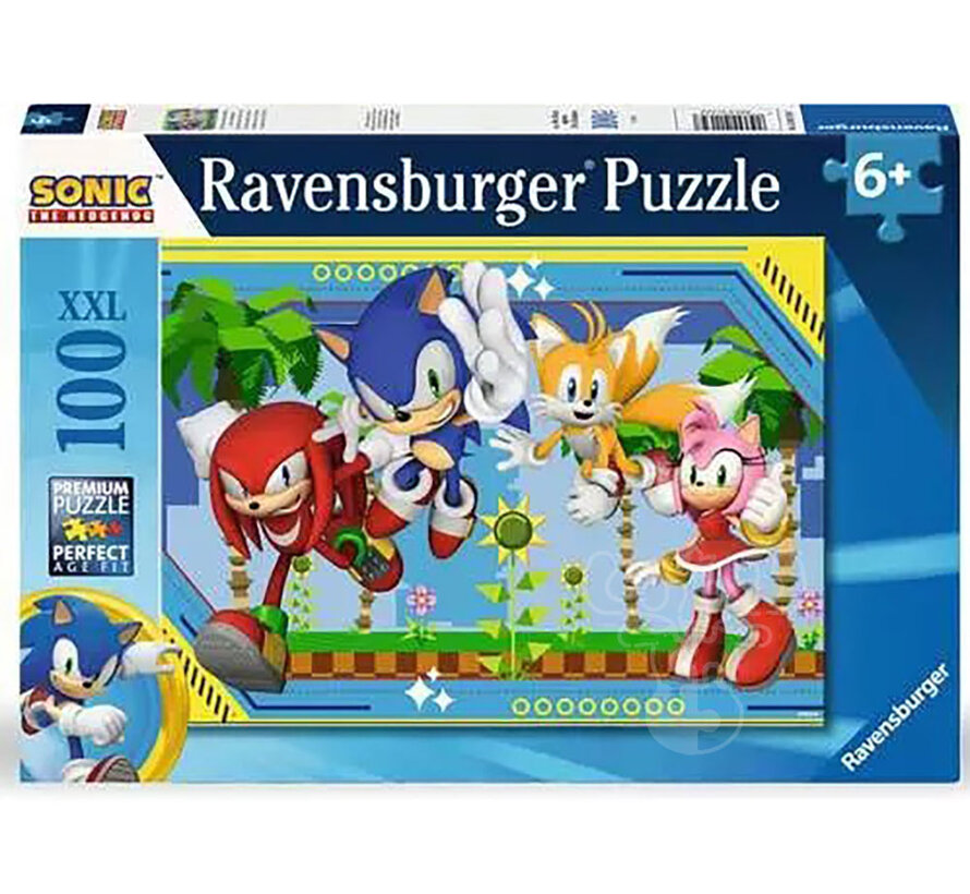 Ravensburger Sonic the Hedgehog: Knuckles, Sonic, Tails and Amy Puzzle 100pcs XXL