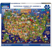 White Mountain White Mountain National Parks Map Puzzle 1000pcs