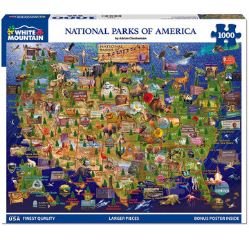 White Mountain White Mountain National Parks Map Puzzle 1000pcs