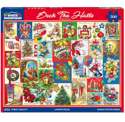 White Mountain White Mountain Deck The Halls Puzzle 500pcs