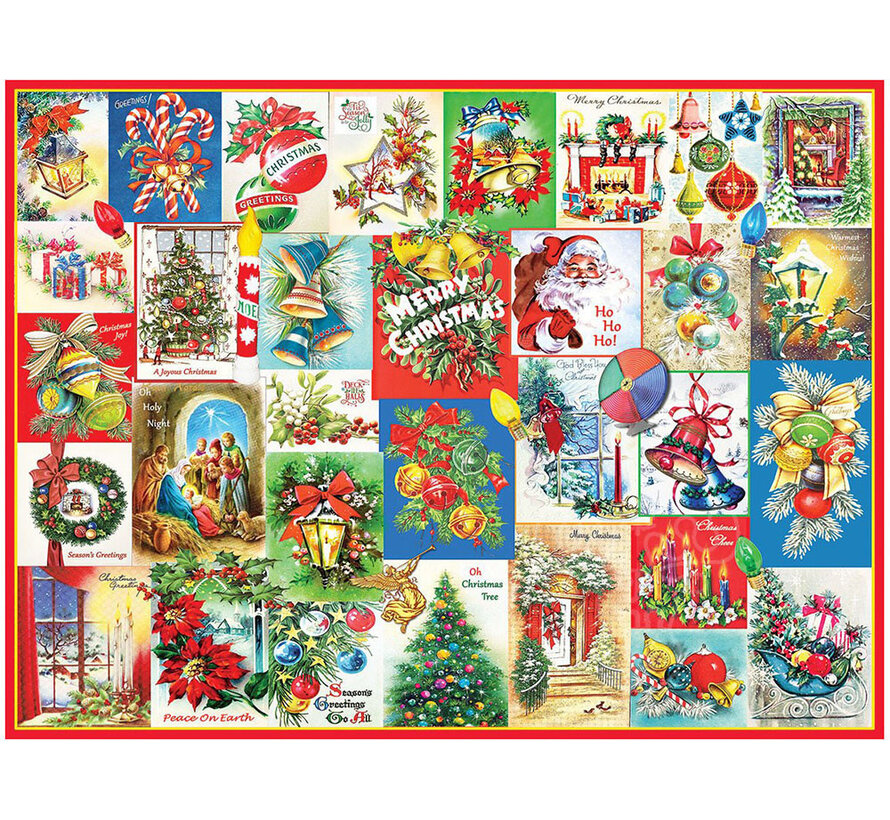 White Mountain Deck The Halls Puzzle 500pcs