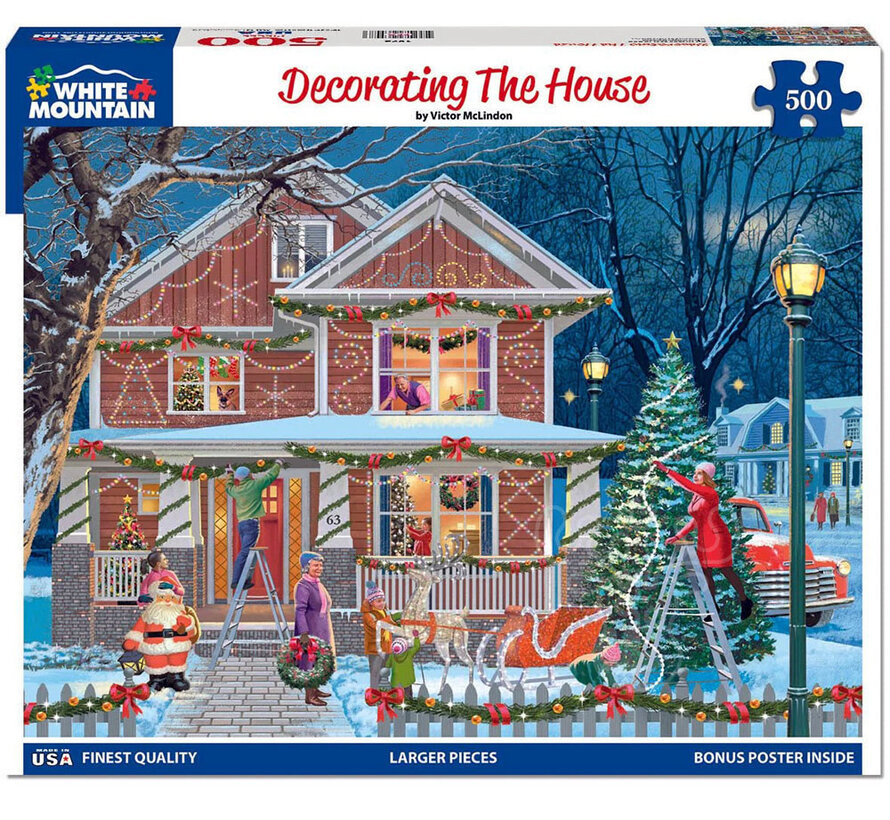 White Mountain Decorating The House Puzzle 500pcs