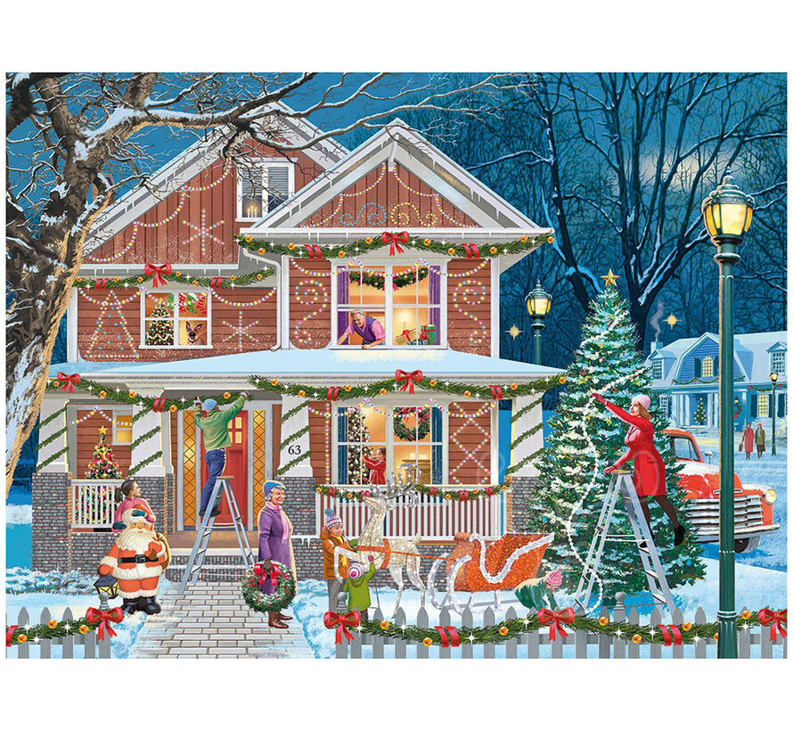 White Mountain Decorating The House Puzzle 500pcs