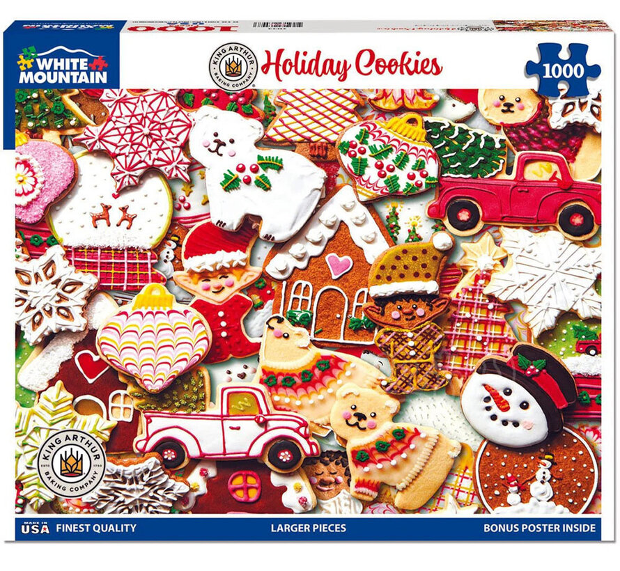 White Mountain Holiday Cookies-King Arthur Flour Puzzle 1000pcs