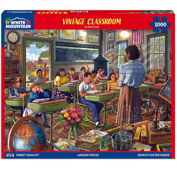 White Mountain White Mountain Vintage Classroom Puzzle 1000pcs