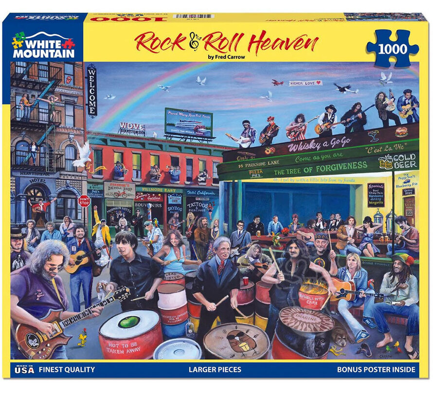 White Mountain Rock and Roll Heaven Puzzle 1000pcs