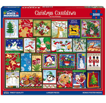 White Mountain White Mountain Christmas Countdown Puzzle 1000pcs