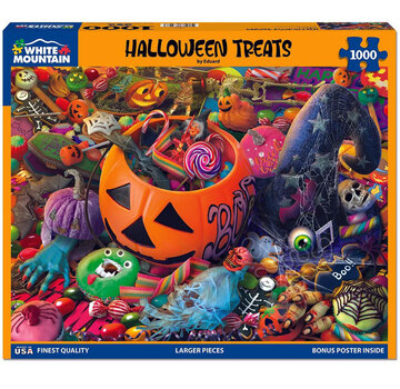 White Mountain White Mountain Halloween Treats Puzzle 1000pcs