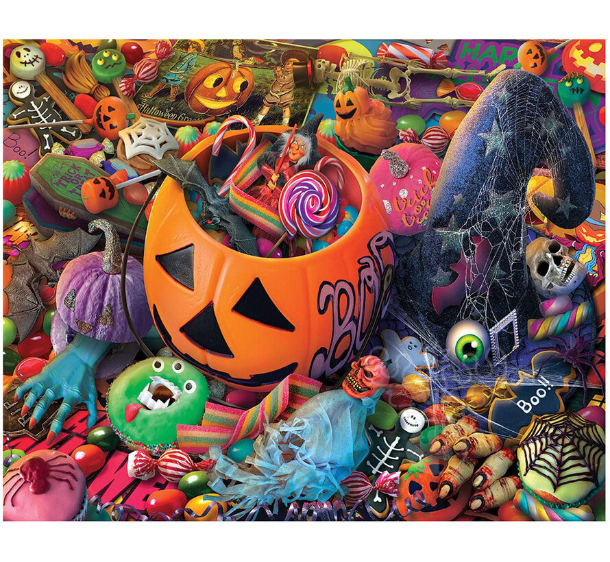 White Mountain Halloween Treats Puzzle 1000pcs