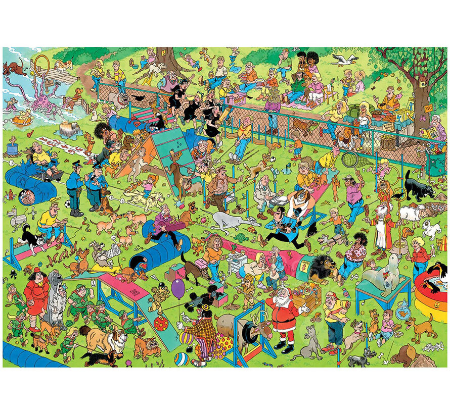 Jumbo Jan van Haasteren - Dog Parkour Puzzle 1000pcs - ORIGINAL BOX SIZE