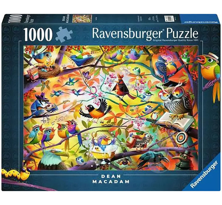 Ravensburger Dean MacAdam: Busy Birdies Puzzle 1000pcs