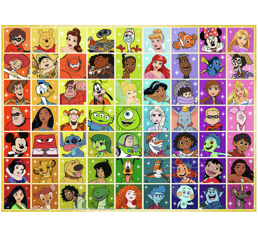 Ravensburger Disney: Disney & Pixar Color Palette Puzzle 500pcs