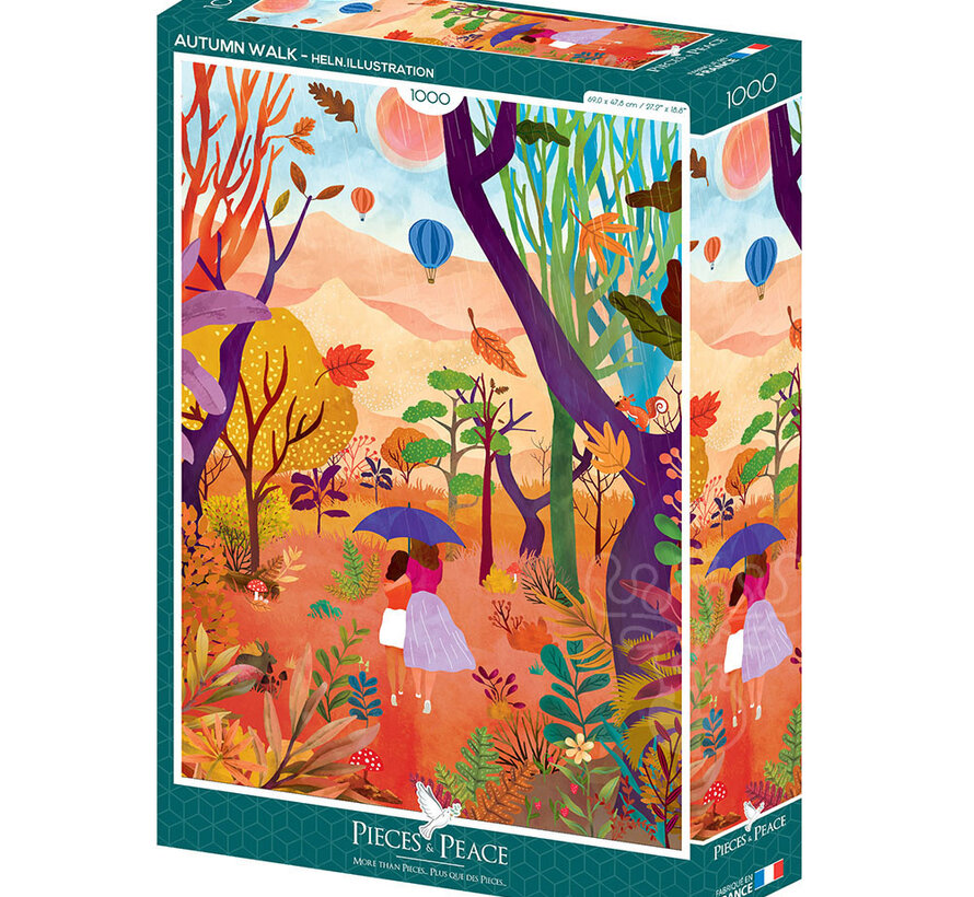 Pieces & Peace Autumn Walk Puzzle 1000pcs