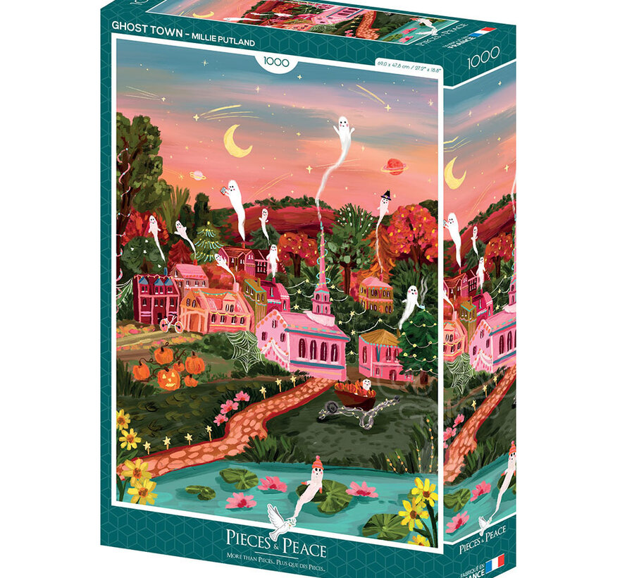 Pieces & Peace Halloween Town Puzzle 1000pcs