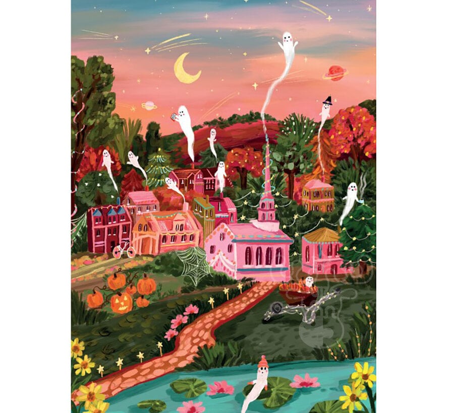 Pieces & Peace Halloween Town Puzzle 1000pcs