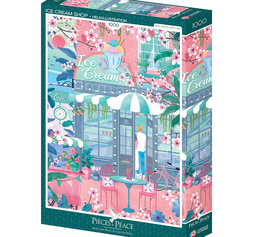 Pieces & Peace Ice Cream Shop Puzzle 1000pcs