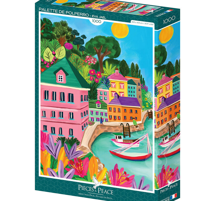 Pieces & Peace Polperro Palette Puzzle 1000pcs