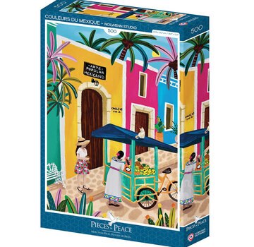 Pieces & Peace Pieces & Peace Colors of Mexico Puzzle 500pcs