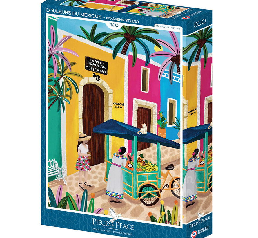 Pieces & Peace Colors of Mexico Puzzle 500pcs
