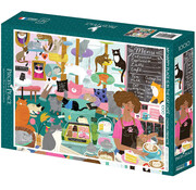 Pieces & Peace Pieces & Peace My Happy Place is in the Cat Café Puzzle 1000pcs