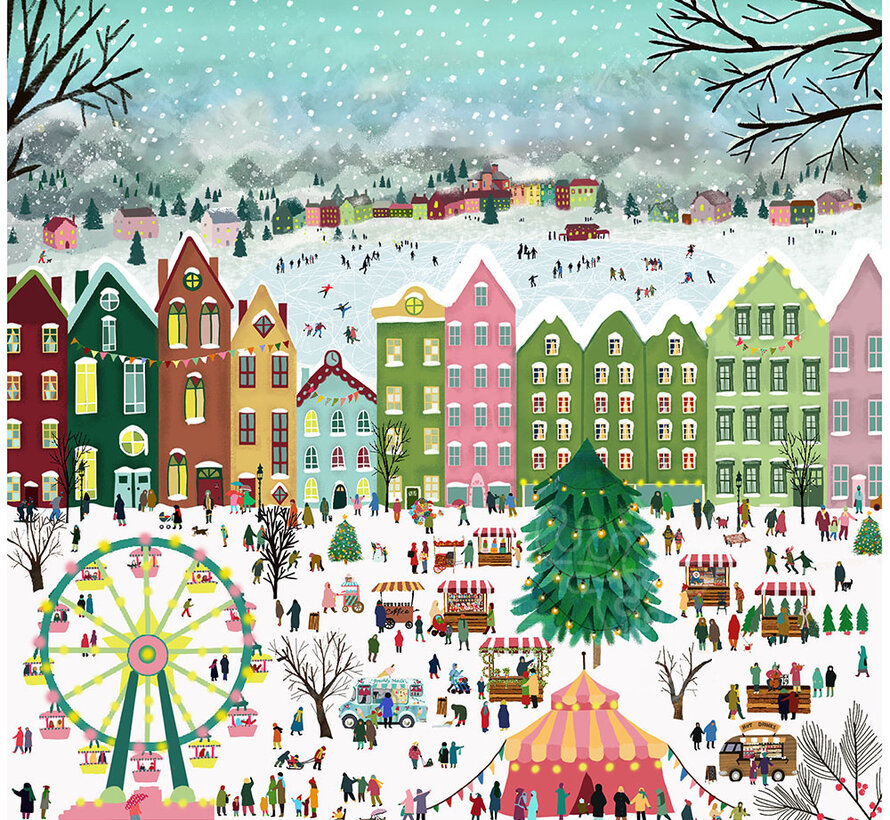Pieces & Peace Christmas in the Square Puzzle 1000pcs