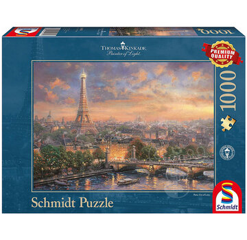 Schmidt Schmidt Thomas Kinkade - Paris, City of Love Puzzle 1000pcs - Import