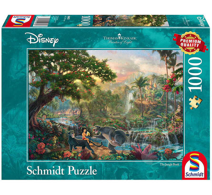 Schmidt Thomas Kinkade - Disney The Jungle Book Puzzle 1000pcs - Import