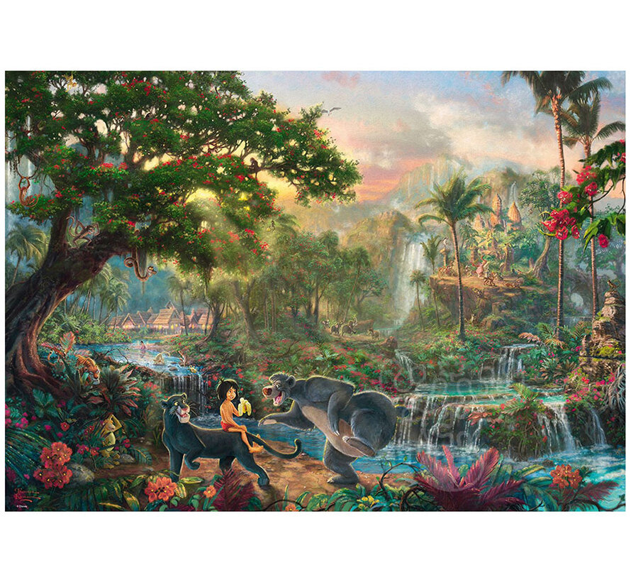 Schmidt Thomas Kinkade - Disney The Jungle Book Puzzle 1000pcs - Import