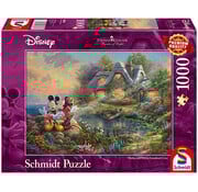 Schmidt Schmidt Thomas Kinkade - Disney Sweethearts Mickey & Minnie Puzzle 1000pcs - Import