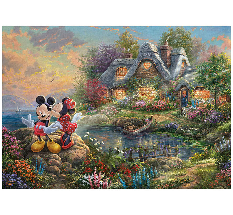 Schmidt Thomas Kinkade - Disney Sweethearts Mickey & Minnie Puzzle 1000pcs - Import